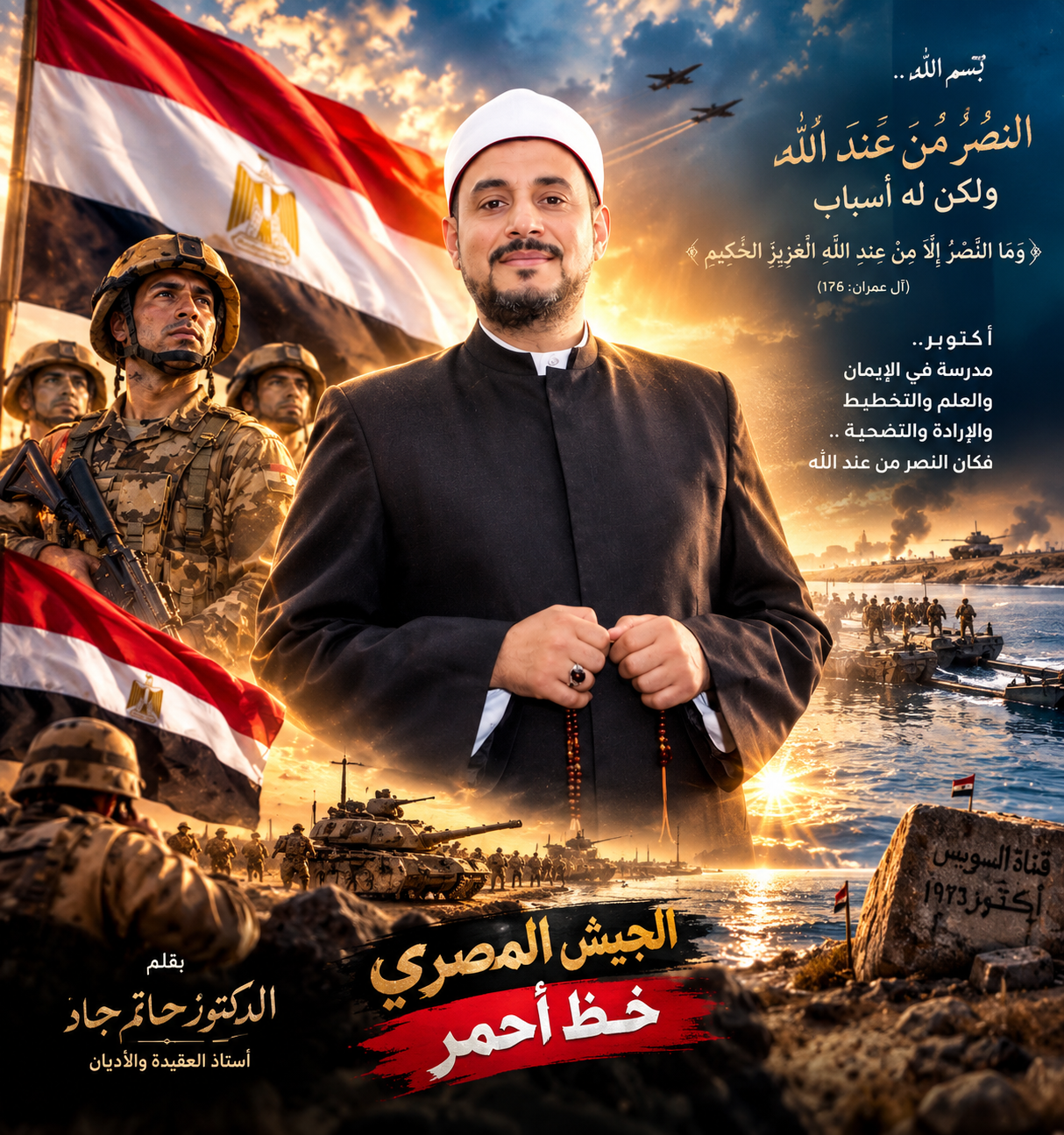 أكتوبر.. حين اجتمع الإيمان بالعلم والإرادة فكان النصر من عند الله  بقلم الدكتور/ حاتم جاد